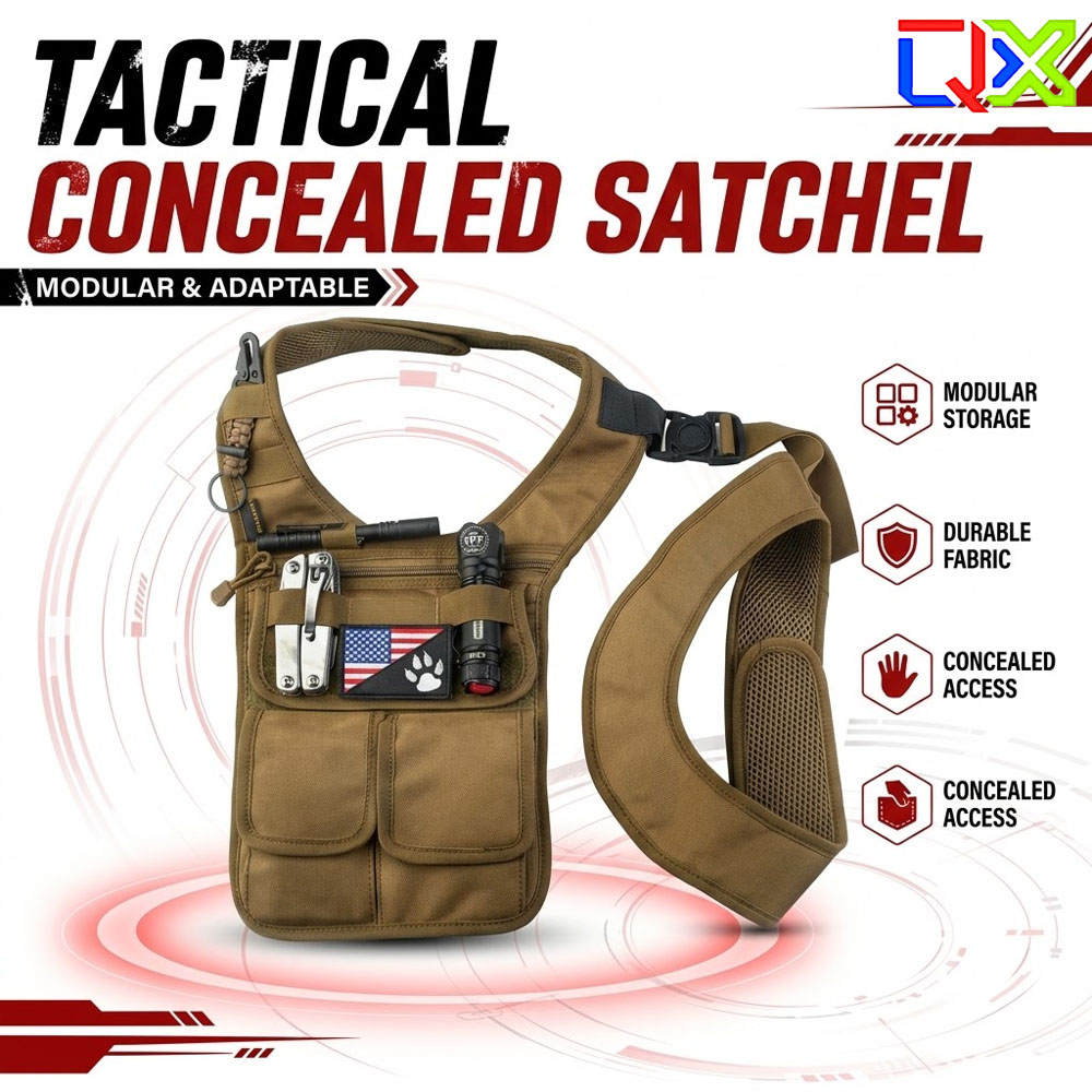 Edc Carry For Men - QX Tactical Concealed Satchel Underarm Shoulder
