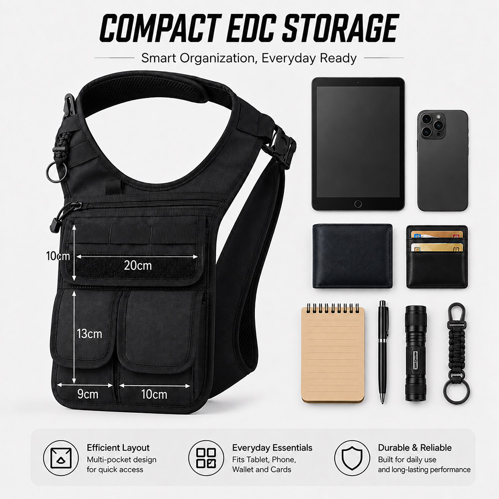 QX Tactical Concealed Satchel  - Edc Carry For Men recension och pris