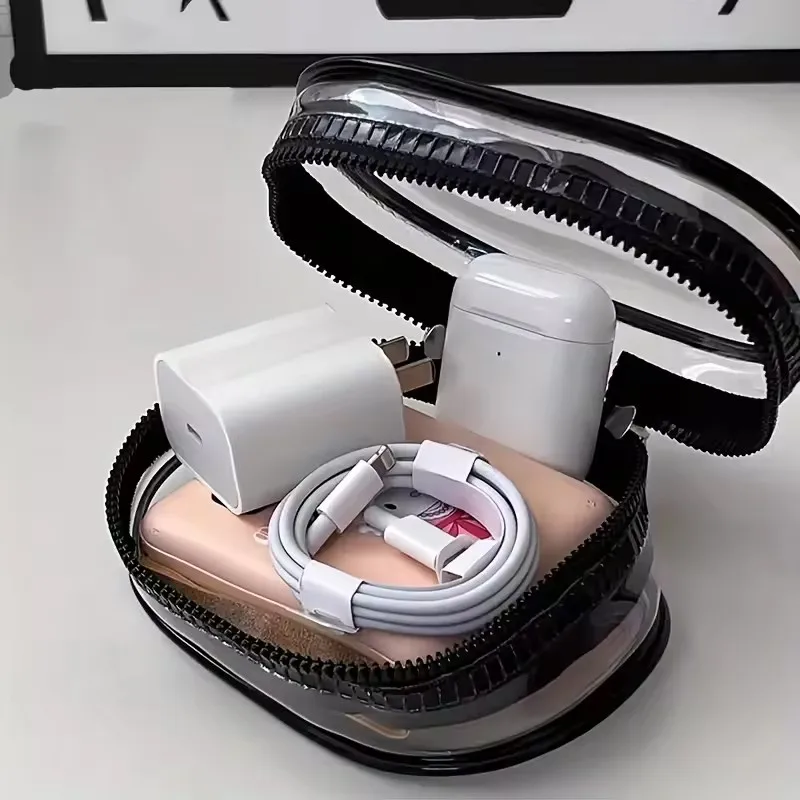 Portable Mini Transparent Stor - Cable Winder Keychain recension och pris