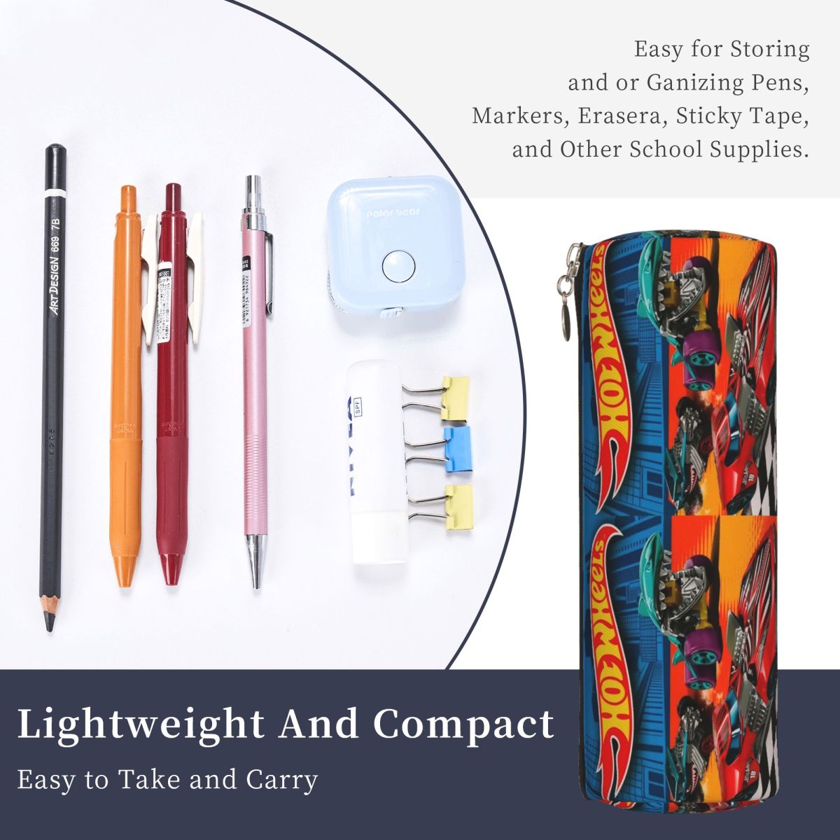 Hot Wheelss Car Pencil Case fo - Edc Carry Pen recension och pris