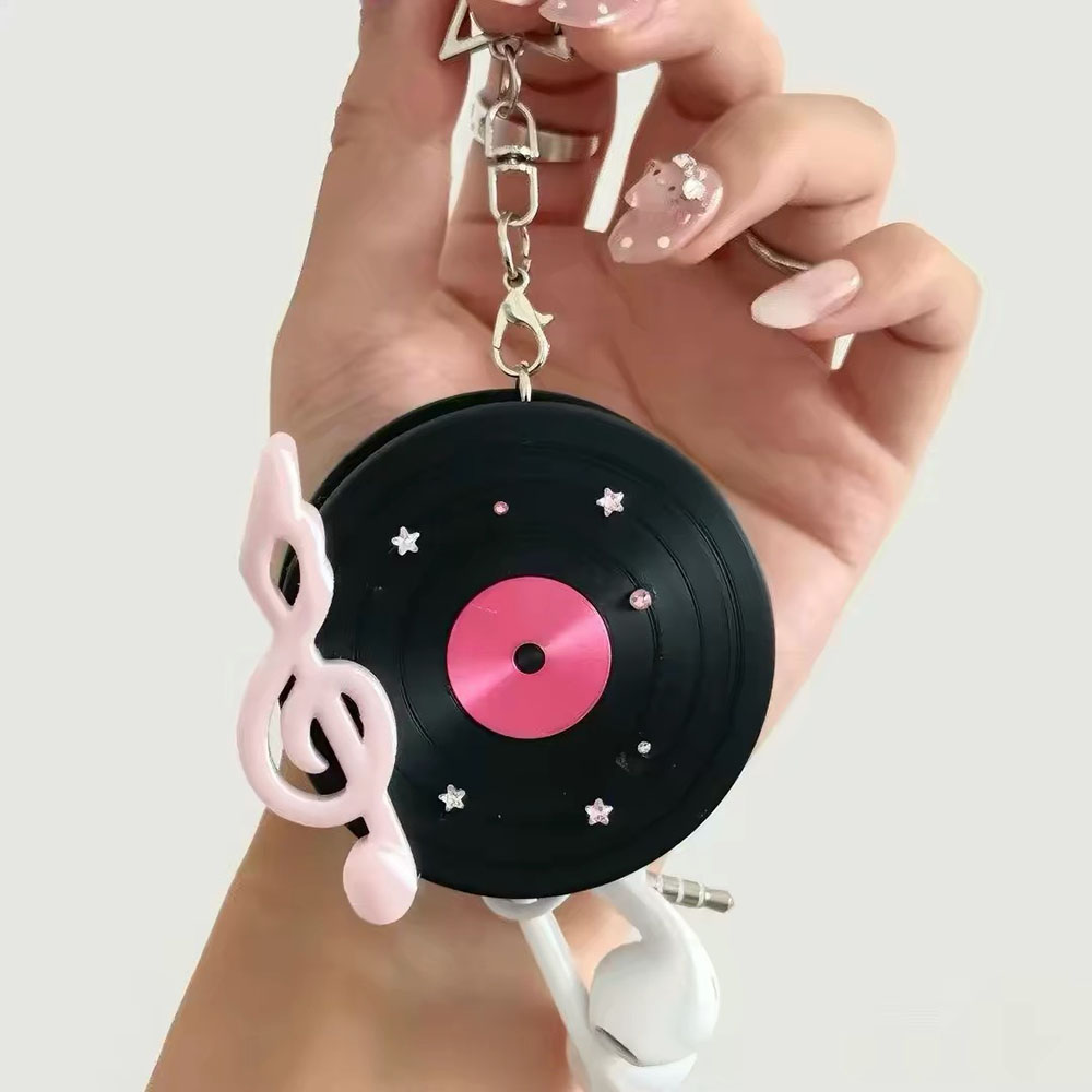 Kawaii Record Cable Organizer  - Cable Winder Keychain recension och pris