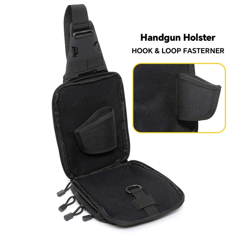 Tactical Sling Bag Concealed C - Edc Carry Bag For Pistol recension och pris