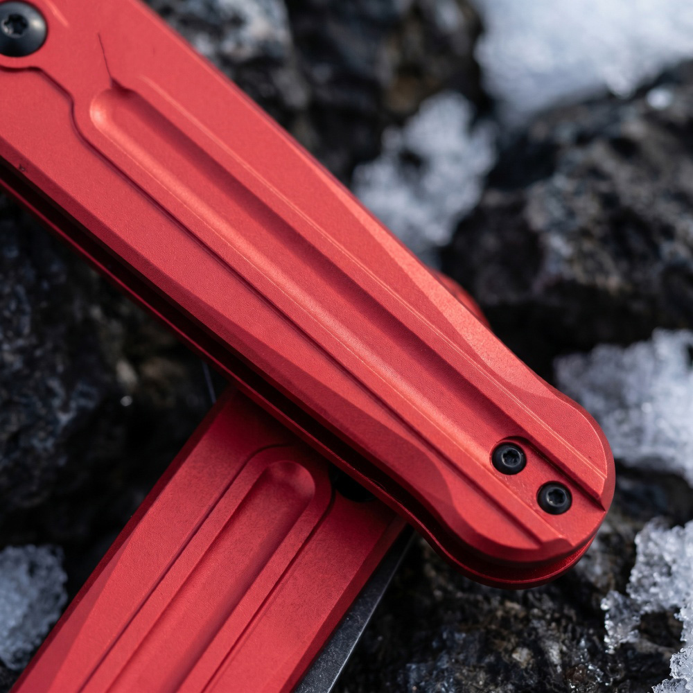 Red Handle Folding Pocket Knif - Edc Carry For Men recension och pris