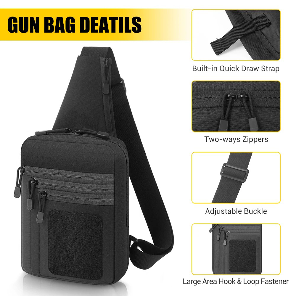 Concealed Carry Chest Gun Bag  - Edc Carry Bag For Pistol recension och pris
