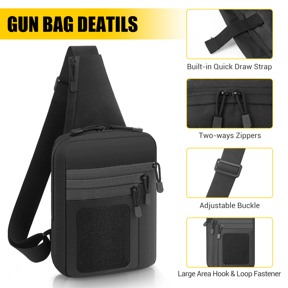 Tactical Pistol Gun Bag Concea - Edc Carry Bag For Pistol recension och pris