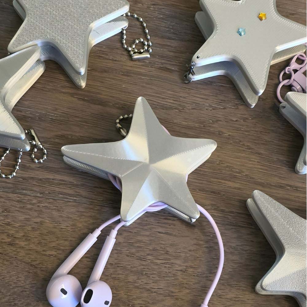 3D Star Cable Winder – Y2K Cut - Cable Winder Keychain recension och pris