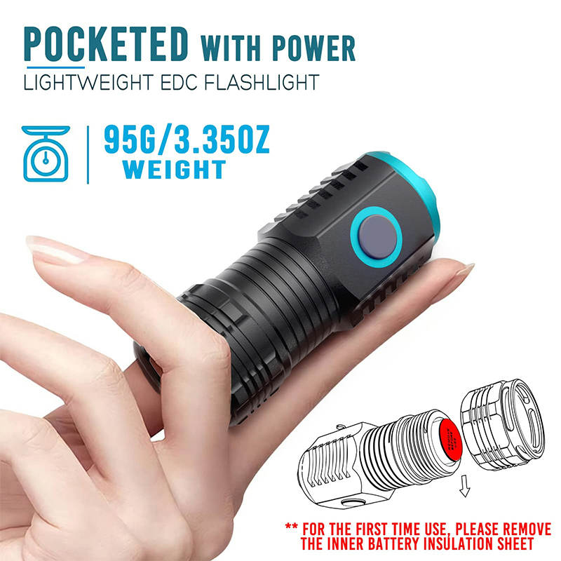 Type-C USB Rechargeable Pocket - Edc Day Carry recension och pris