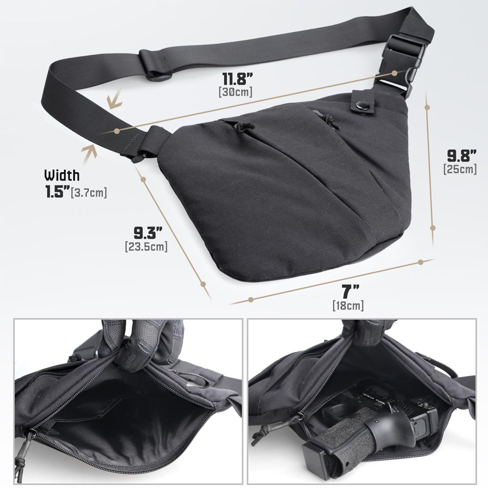Tactical Concealed Gun Carry B - Edc Carry Bag For Pistol recension och pris