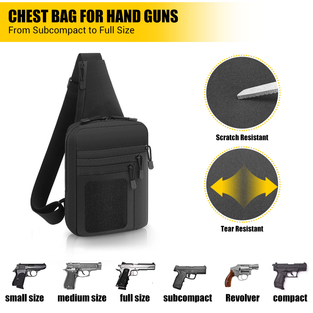 Tactical Pistol Gun Bag Concea - Edc Carry Bag For Pistol recension och pris