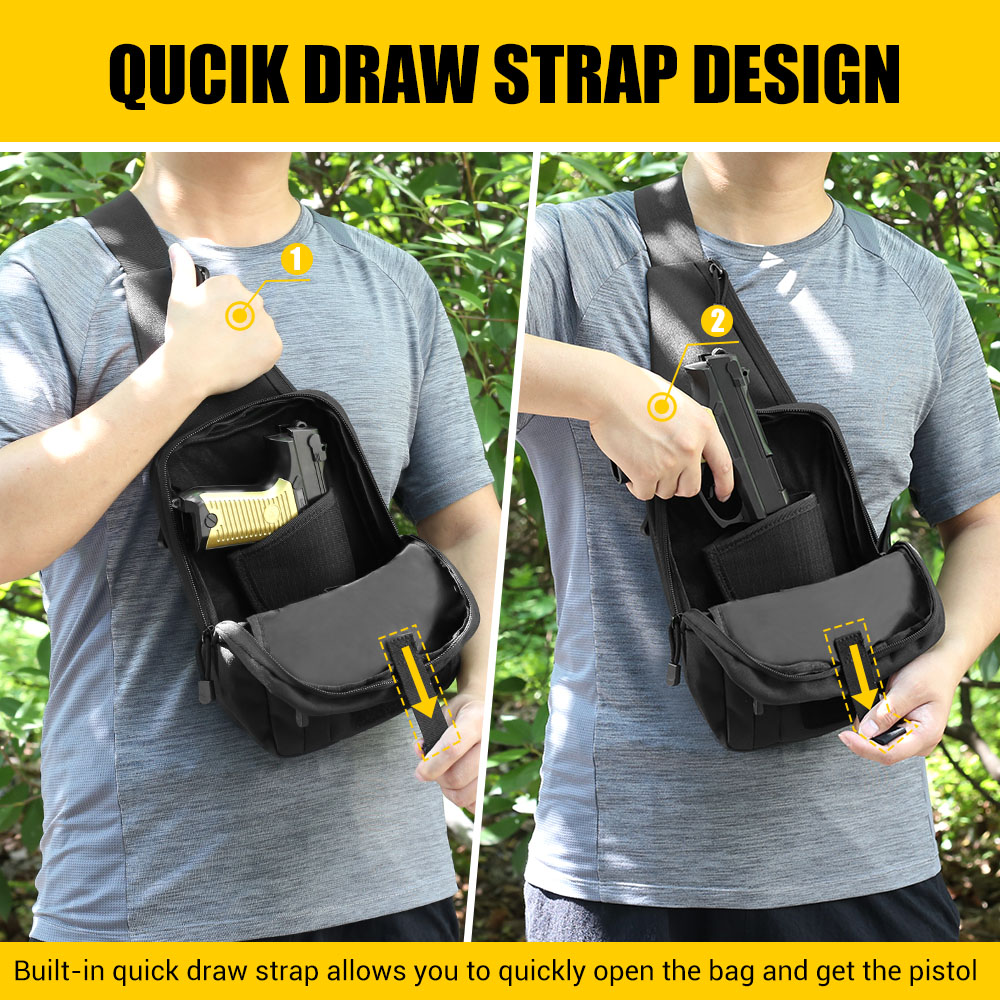 Tactical Pistol Gun Bag Concea - Edc Carry Bag For Pistol recension och pris