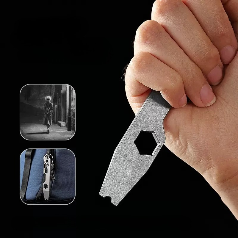 Titanium Alloy Mini Outdoor Mu - Titanium Pry Bar recension och pris