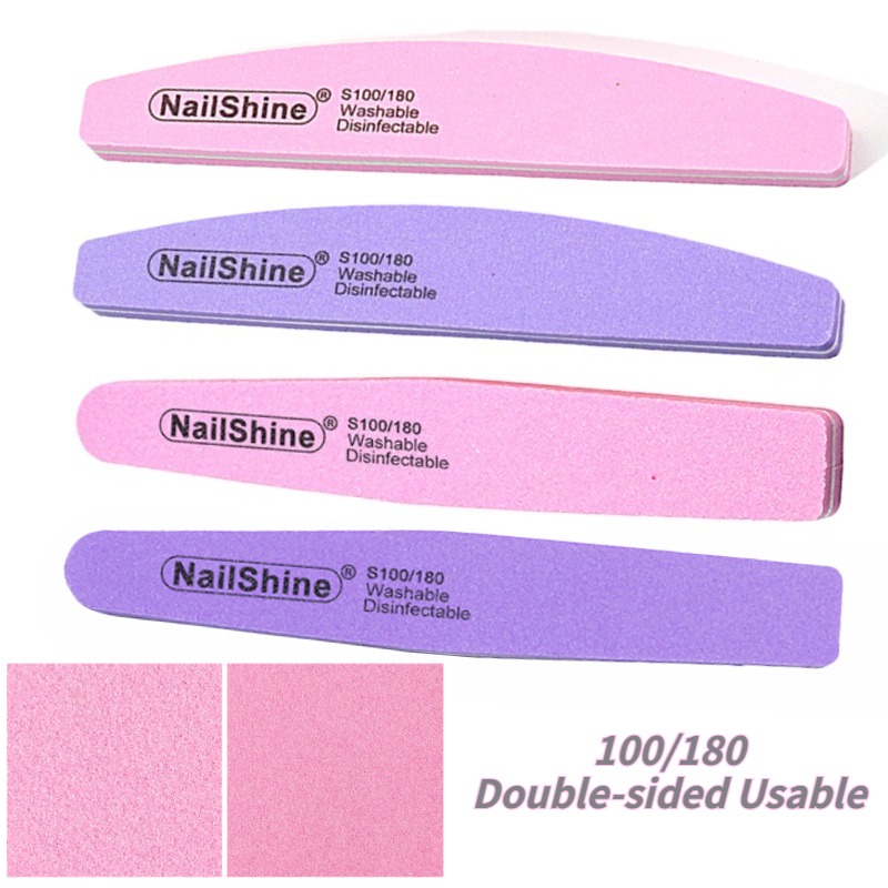 2 5 10PCS Professional Double  - Nail File Titanium recension och pris