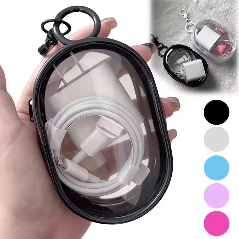 Multifunctional Clear Data Cab - Cable Winder Keychain recension och pris