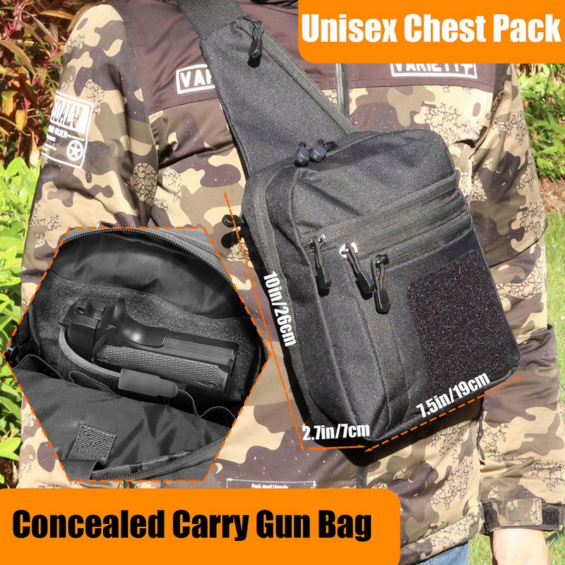 New Tactical Chest Bag Pistol  - Edc Carry Bag For Pistol recension och pris