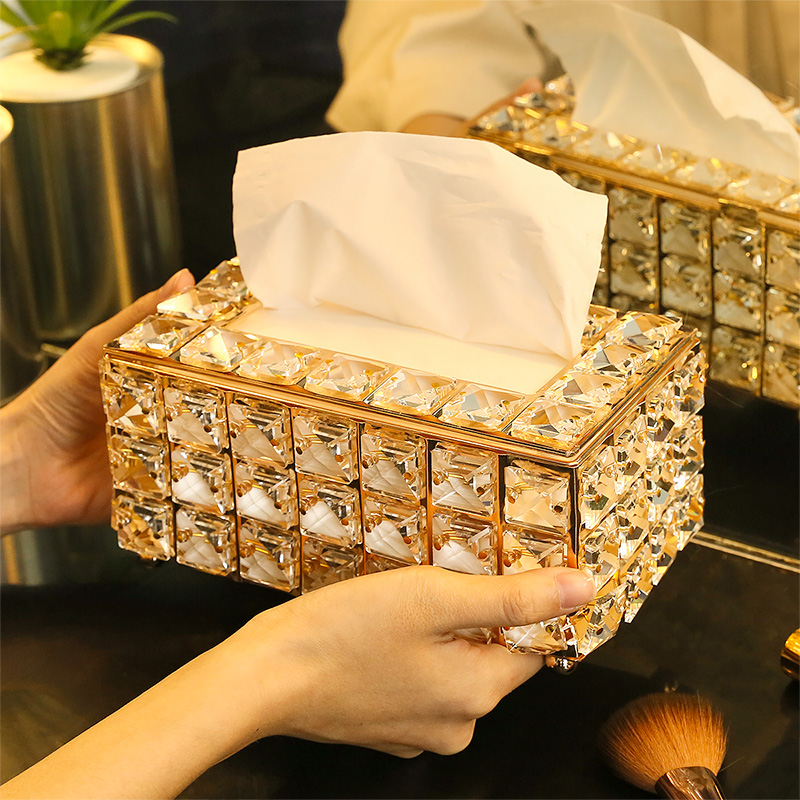 Crystal Glass Tissue Box Cover - Edc Carry Pen recension och pris