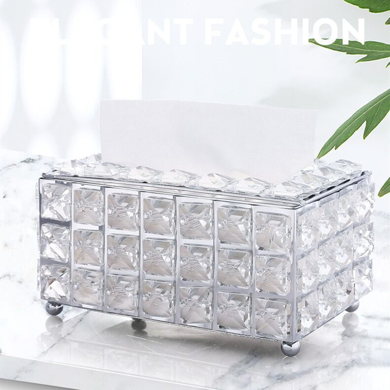 Crystal Glass Tissue Box Cover - Edc Carry Pen recension och pris