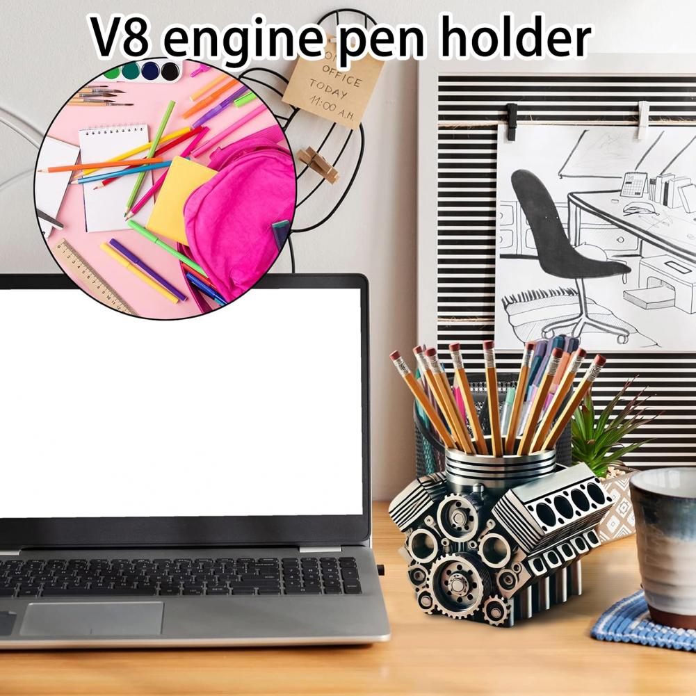 Pen Holder Resin V8 Car Engine - Edc Carry Pen recension och pris