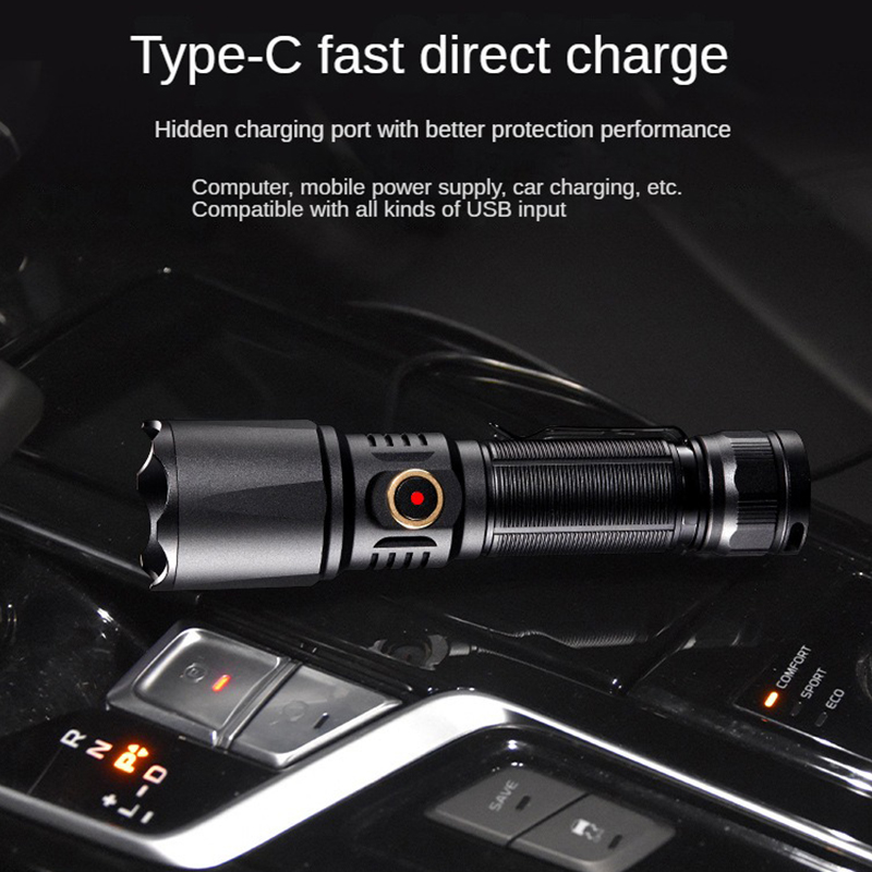 Type-C USB Rechargeable 21700  - Edc Day Carry recension och pris
