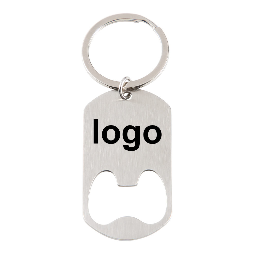 Custom Company Logo Stainless  - Bottle Opener Keyring recension och pris