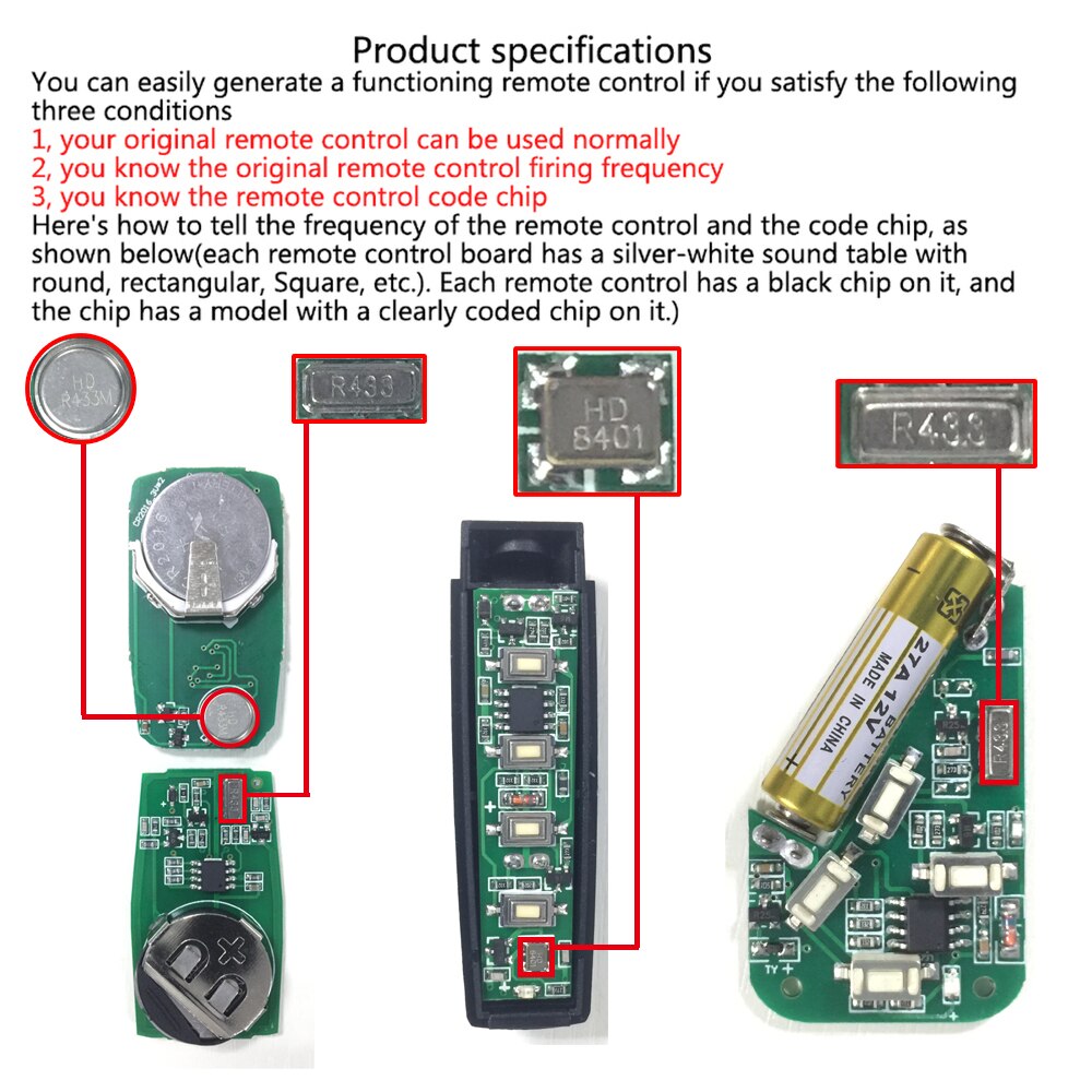 433MHZ Copy Remote Control Aut - Bottle Opener Keyring recension och pris