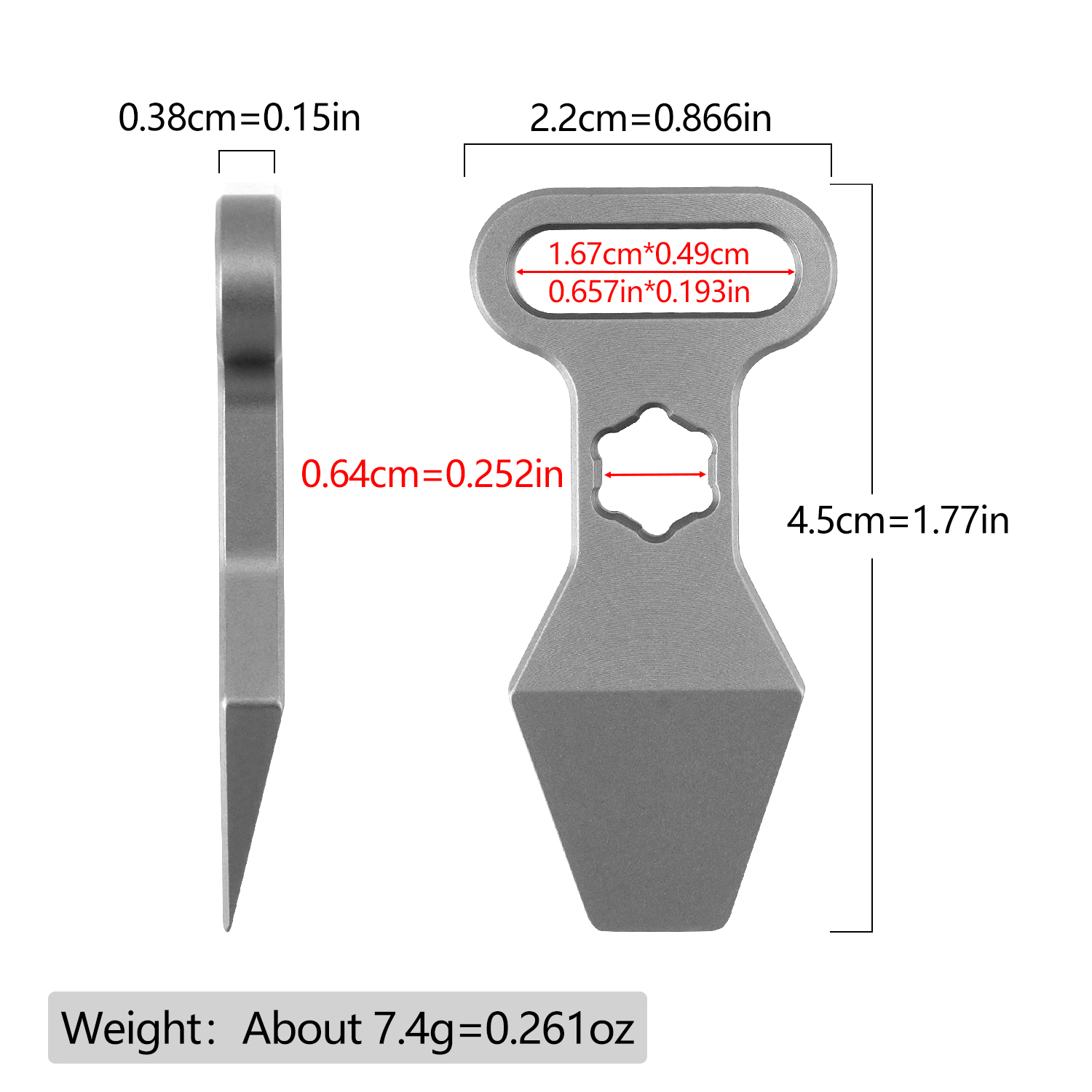 TC4 Titanium Alloy Keychain Pe - Edc Carry For Men recension och pris