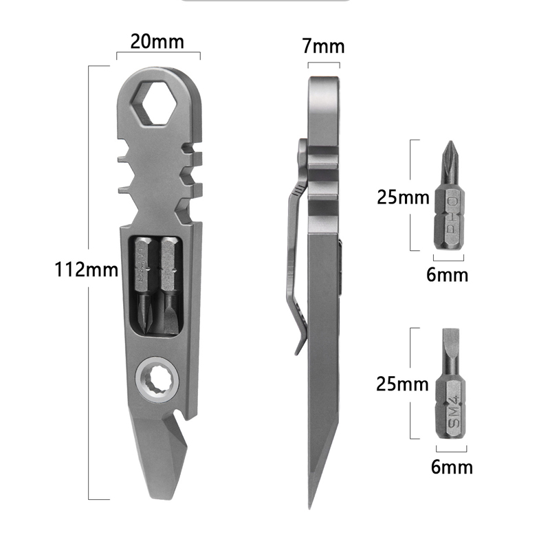 Outdoor Portable EDC Multifunc - Titanium Pry Bar recension och pris