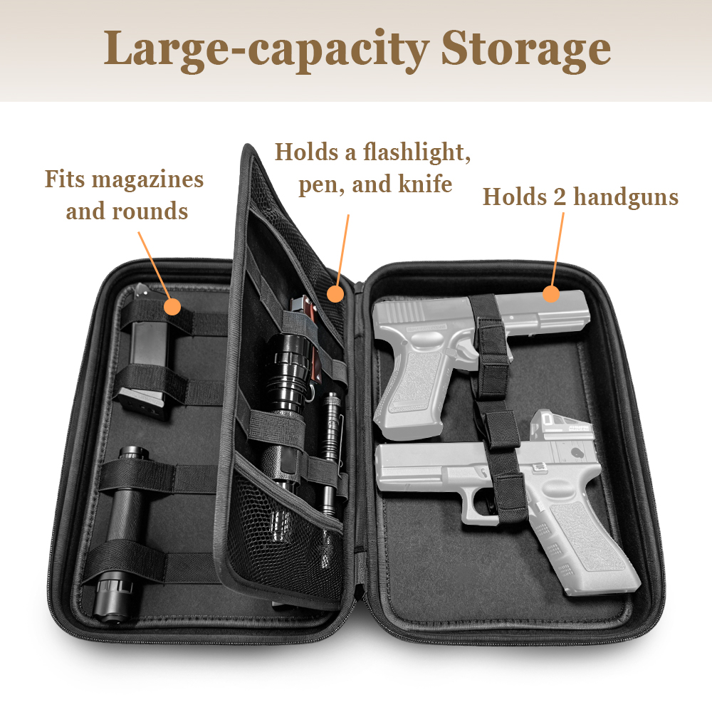 Tactical Pistol Gun Case Dual  - Appendix Carry Edc recension och pris