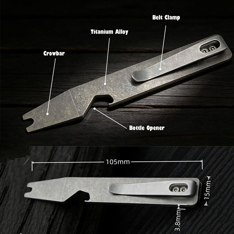 10.5CM TC4 Titanium Alloy Pry  - Titanium Pry Bar recension och pris