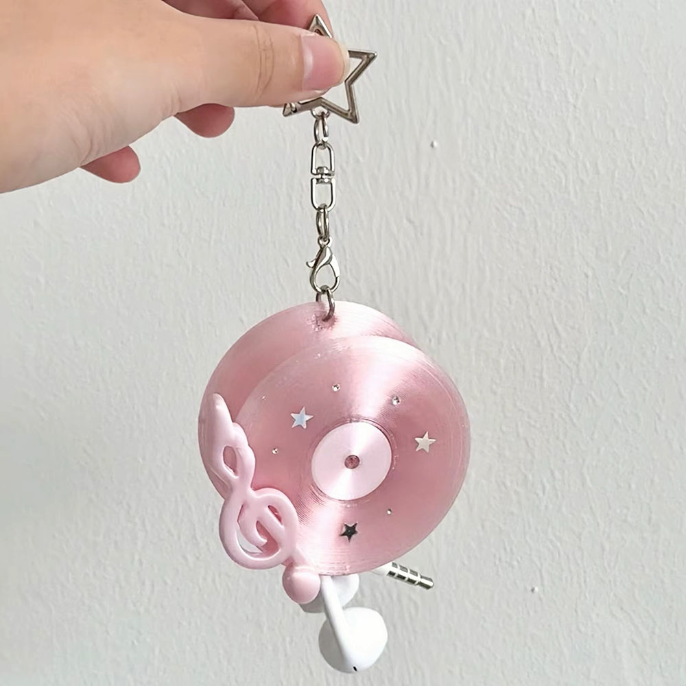 Kawaii Vinyl Record Cable Wind - Cable Winder Keychain recension och pris