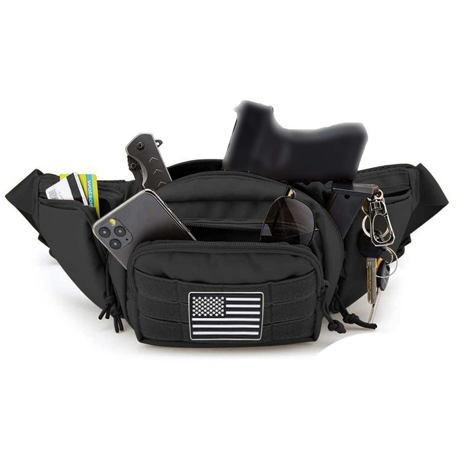 Tactical Fanny Pack Gun Holste - Edc Carry Bag For Pistol recension och pris